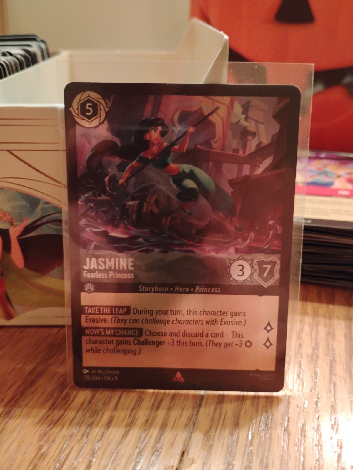 Jasmine - Fearless Princess Cold Foil 178/204 Rare Lorcana Fabled pack fresh NM