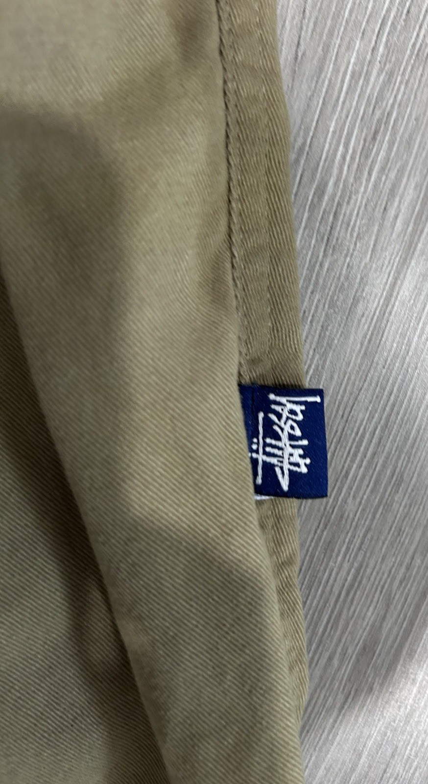 Stussy Beach Pants Khaki Chino Made In USA 100% Cotton Rare - Size S/M Vintage thumbnail 6
