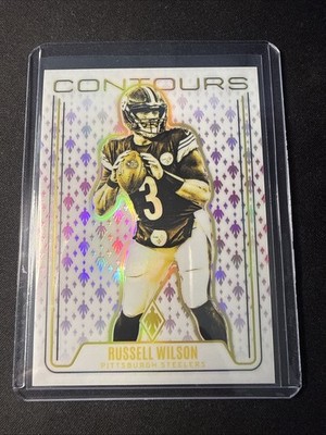 2024 Panini Phoenix Russell Wilson Contours Pink /80 SSP Steelers
