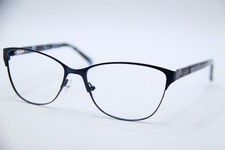 NEW NICOLE MILLER COLUMBUS C01 DARK BLUE AUTHENTIC DESIGNER EYEGLASSES 55-16