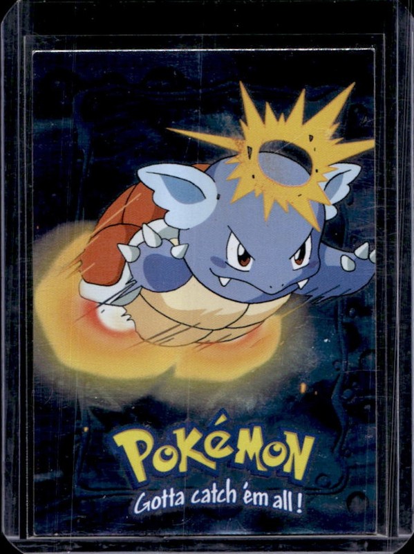 1999 Topps Pokemon the First Movie #08 Wartortle - Stage 2 Blue Logo #E8