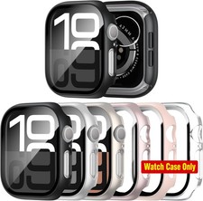 Ultra-Thin Tempered Glass Screen Protector Case 6 Pack for Apple Watch 42mm