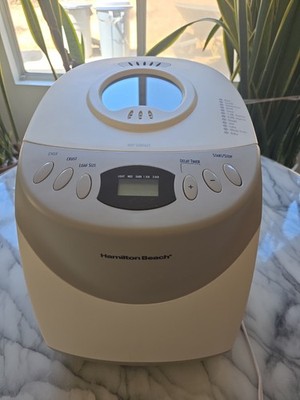 Hamilton Beach 29881 2 lb Digital Home Baker Bread Maker with Manual - White