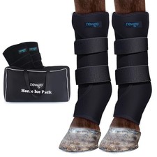 NEWGO Horse Ice Pack Reusable Horse Leg Wrap for Injury, Cooling Horse Knee W...