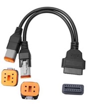 Motorcycle Obd2 Scanner Diagnostic Adapter Cable 4pin 6pin 2 in 1 Fit for