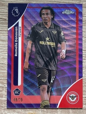 Topps Chrome Premier League Romelle Donovan /75 Purple Wave