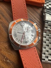 Zodiac ZO2105 Chronograph Mens Swiss Watch Orange Bezel inc various straps