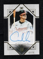 2025 Topps Definitive Collection Rookie Black 1/10 Coby Mayo #DRA-CMA Auto RC