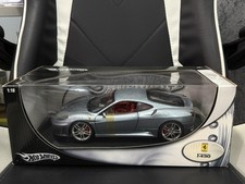 HOT WHEELS FERRARI F430 2005 METALLIC GREY 1/18 LIMITED EDITION W/ BOX