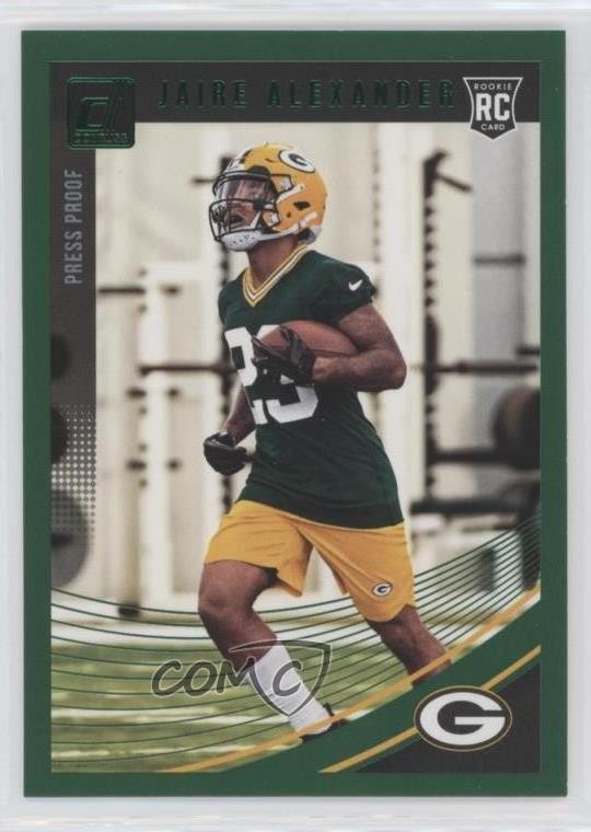 2018 Panini Donruss Rookie Press Proof Green Jaire Alexander #359 Rookie RC 0d8