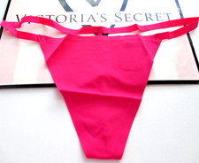 VICTORIA'S SECRET PINK No Show V-String Thong Panty S M L XL Pink FREE SHIP 4 