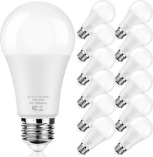 LED Light Bulbs 100W Equivalent 1500 Lumens, A19 13W 5000K Daylight White Non...
