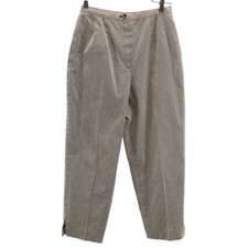 Christian Dior 90s Old Striped Pattern Long pants 11 Beige and others Women