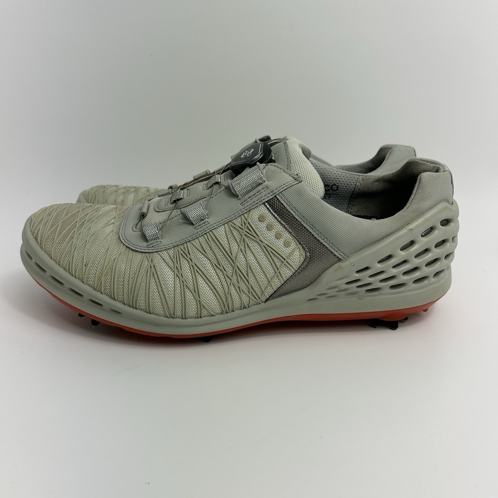 Men Us 9.5 Eu43 Extra Width Gray Spiked Cleats Sneakers