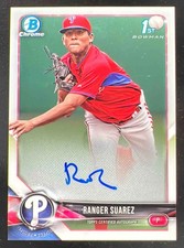 2018 Bowman Chrome Prospects Autographs #CPA-RS Ranger Suarez Auto
