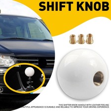 Acrylic White Ball Shift Knob For Manual Short Gear Shifter Stick Knob Round Acrylic White Ball Shift Knob For Manual Short Gear Shifter Stick Knob Round