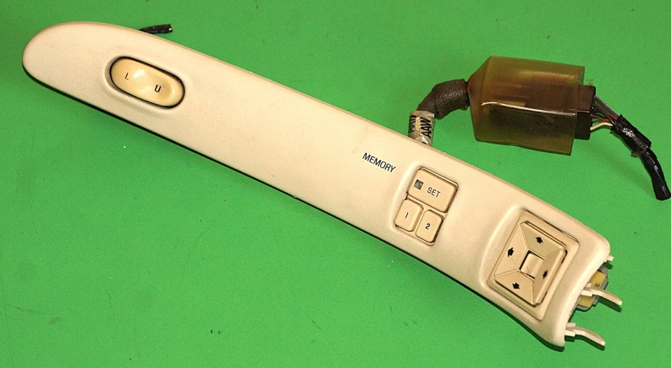 1993-96 LINCOLN MARK VIII OEM POWER MIRROR CONJUNTO DE INTERRUPTOR DE BLOQUEIO DE ENERGIA DE MEMÓRIA - Imagem 2 de 3