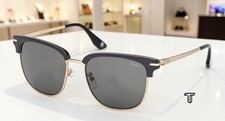 BMW BW0067-H 20D Grey Smoke Polarized 57 mm Browline Men's Sunglasses