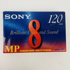 Sony Video 8 Camcorder Video Cassette Tape 8mm MP 120 Min P6-120MP New Sealed