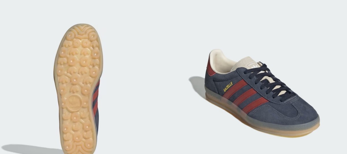 靴 adidas Originals for JS GAZELLE INDOOR Adidas Women's Gazelle Indoor (Beige/Better Scarlet/Cream