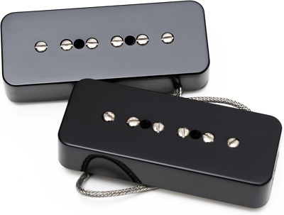 P90 Pickup Set, Single Coil Neck Bridge Pick up Loaded Alnico 5 Bar Magnets, Hig
