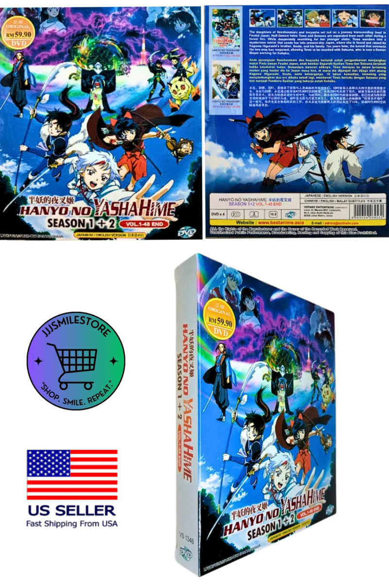DVD ANIME HANYO NO YASHAHIME SEASON 1+2 END) ENGLISH