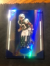 2004 LEAF CERTIFIED MATERIALS SANTANA MOSS /50 NEW YORK JETS Game Used Jersey