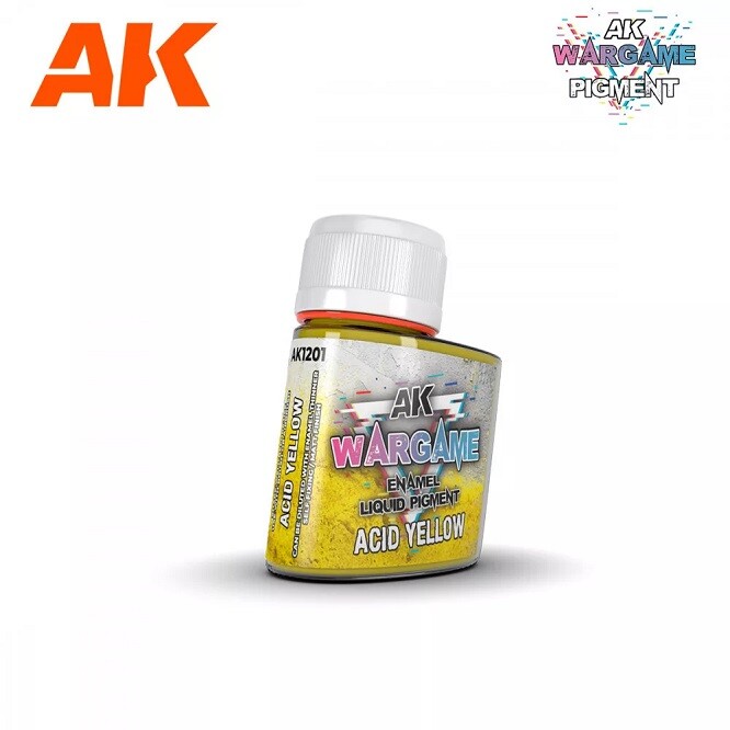 Ak Interactive AK1201 - Wargame Acid Yellow 35 ml - New