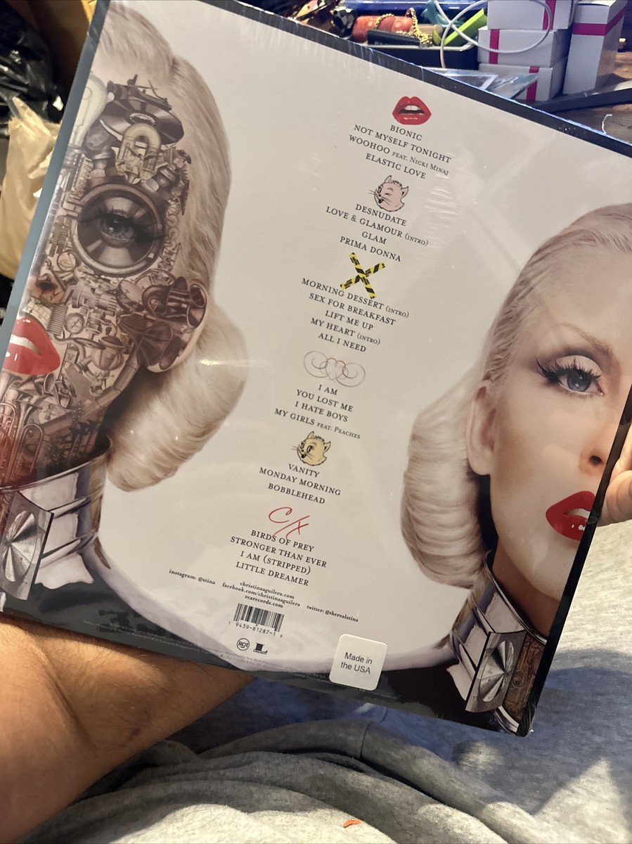 SEALED 3x LP Splatter Vinyl Bionic Christina Aguilera Limited
