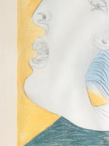 D'après Picasso, reproduction "tête de femme" dessin préparatoire Guernica - Photo 5/11