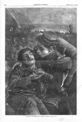 The Dying Soldier's Last Message - Franco Prussian War - 1871