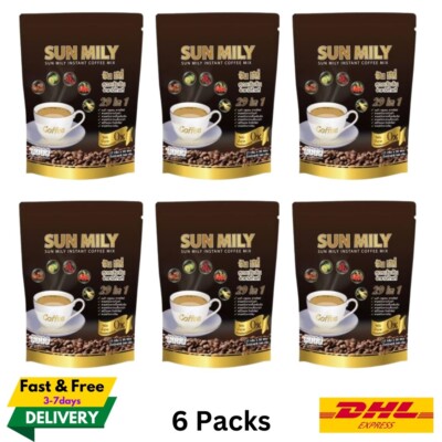 6x Sun Mily Coffee Healthy Instant Coffee Weight Control 29 in1 No Sugar