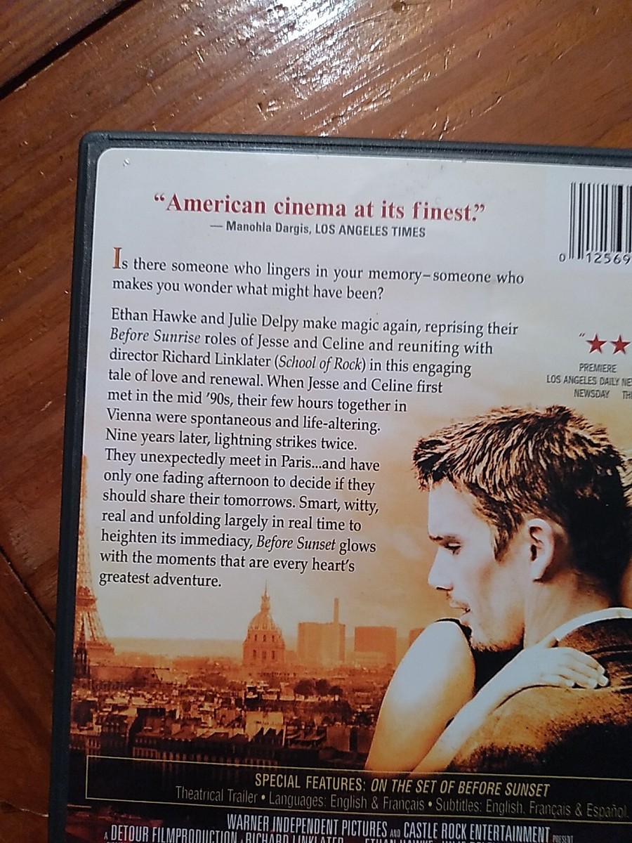 Before Sunset (DVD) 2004 Ethan Hawke, Julie Delpy