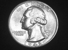 Cuarto Washington 1942-D --- Elección sin circular