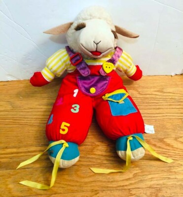 Vintage 1994 Playtech Teaching Talking Lambchop Plush Stuffed Has Voice Box