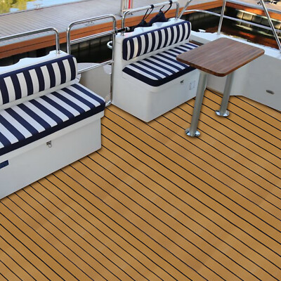 95 Inch Marine Boat Flooring EVA Foam Faux Teak Decking Sheet