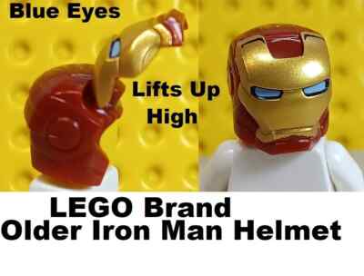 New LEGO Iron Man Helmet High Lift Full Face Removable Visor Blue