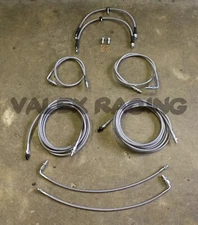 Front & Rear Brake Line Replacement Kit For 96-00 Honda Civic w/rear drum