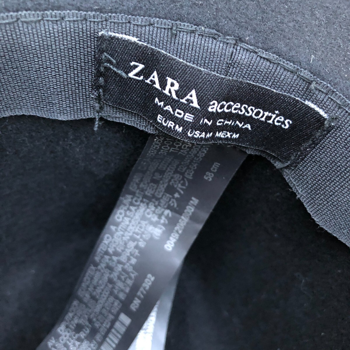 Zara accessories black 100% wool Fedora Hat ZARA 100% Wool Fedora Hat Women main image 2