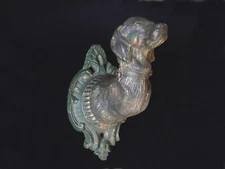 Vintage cast iron wall mount dog leash holder.