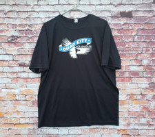 🔥 Quad City Ice Eagles Hockey Black Short Sleeve Athletic Training Shirt Large
