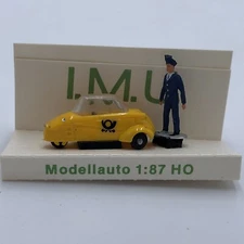 IMU High Tech Jubilaums Post-Messerschmitt Car Plastic H0 Scale 1/87 02201