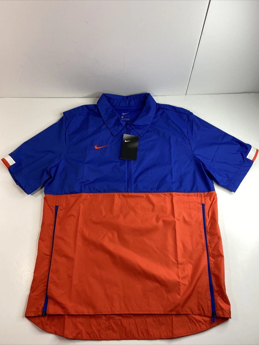 Nike Short Sleeve 1 2 Zip Windbreaker Florida Gators CI4479 481 Mens Size Medium