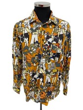 MOSCHINO JEANS CAMICIA UOMO MAN SHIRT VINTAGE JHD10973