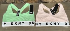 DKNY Cozy Boyfriend Racerback Bralette Wire-Free Sz S LOT OF 2 NWT 56