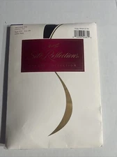 Hanes Silk Reflections Opaque TAILORED RIB Control Top Size AB CLASSIC NAVY