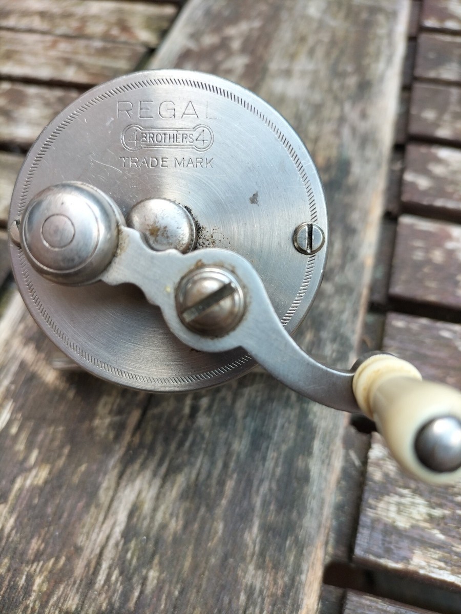 Moulinet De Pêche Ancien USA Three Brothers Regal 4 – 1923 – Multiplicateur Vintage