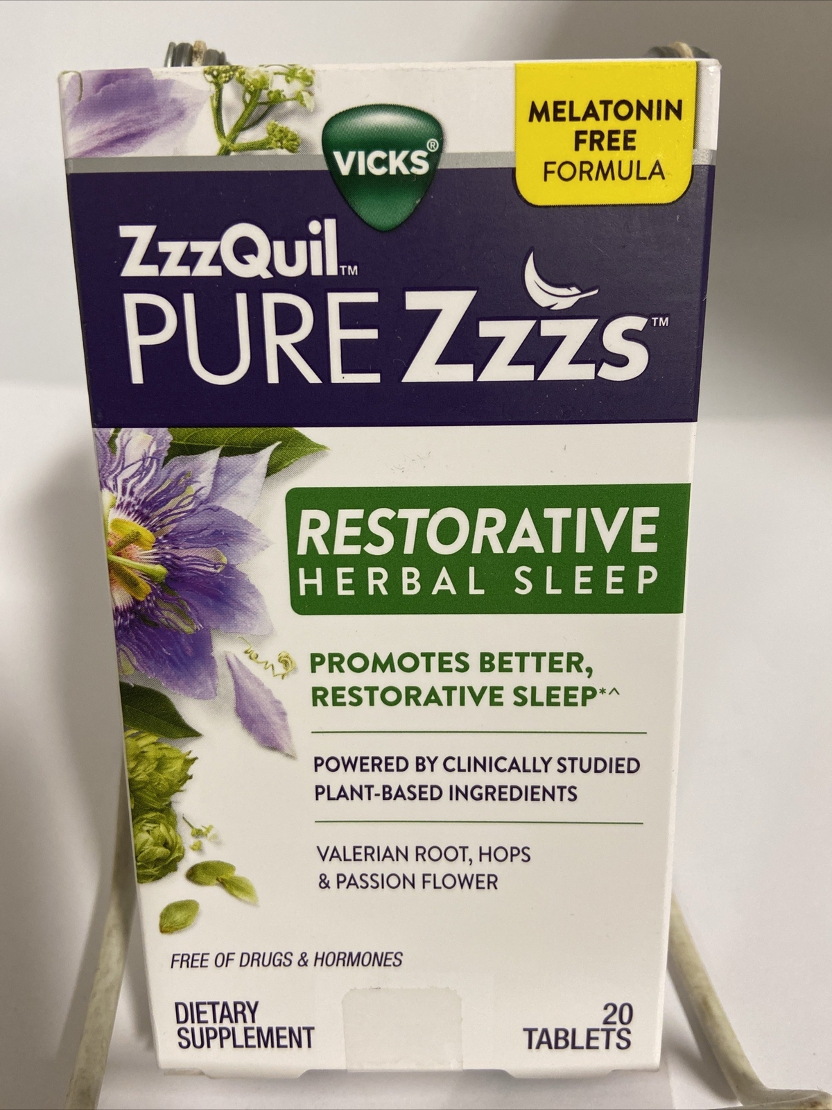 Vicks ZzzQuil PURE Zzzs Restorative Herbal Sleep Tablets, 20 count eBay