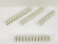 (3) Etlin Daniels PA14-12-DS European Pillar Style Terminal Block (12 Pole)