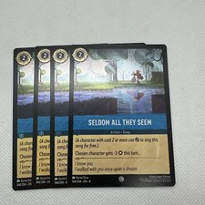4x Seldom All They Seem 164/204 Cold Foil Disney Lorcana Ursula’s Return